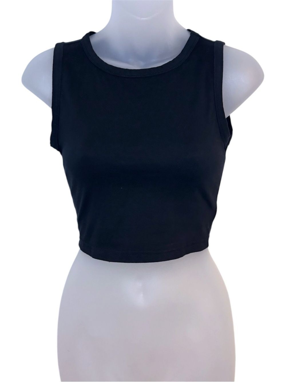 SHEIN Black Cropped Tank Top Size XS